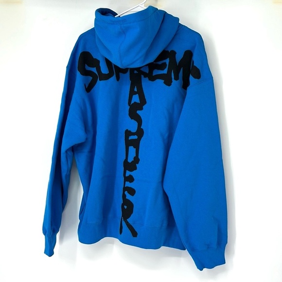 Supreme X Thrasher NWOT men’s XL Blue Zip-Up Hoodie - Picture 8 of 10
